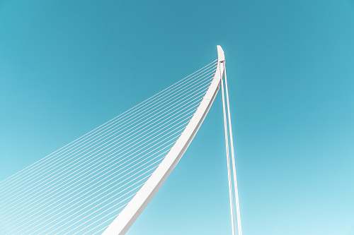 ciudad de las artes y las ciencias low angle photography of white cable-stayed bridge valència